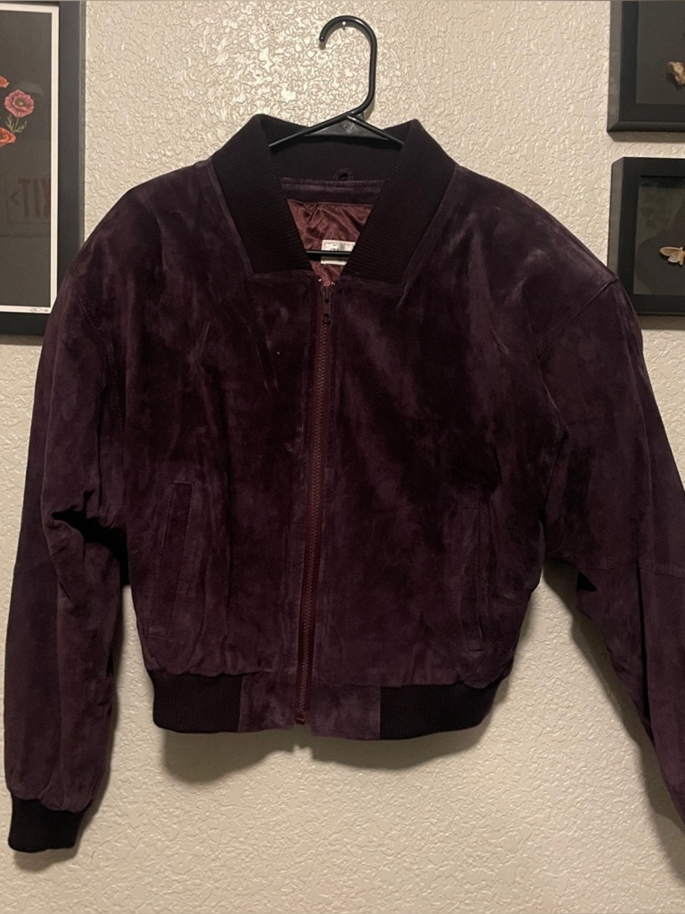 Vintage Purple Suede Jacket